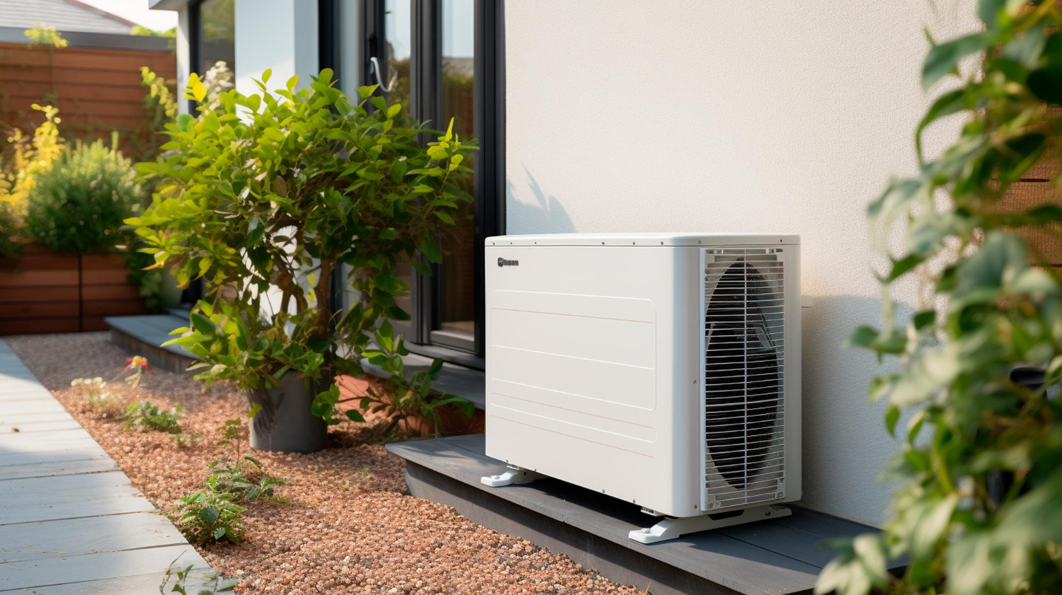 Importance of right size of heat pump, placed in the front of the home