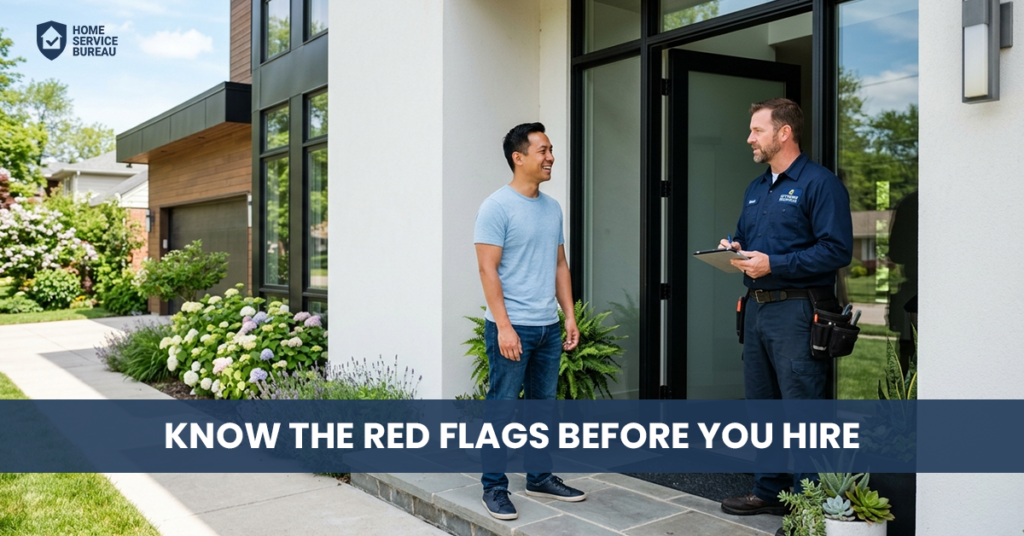 red flags hiring contractor