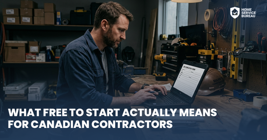 HSB free to start contractor program Canada