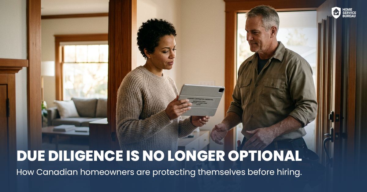 homeowner contractor caution Ontario
