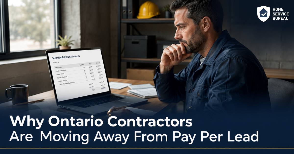 licensed contractors in Ontario pay per lead alternative