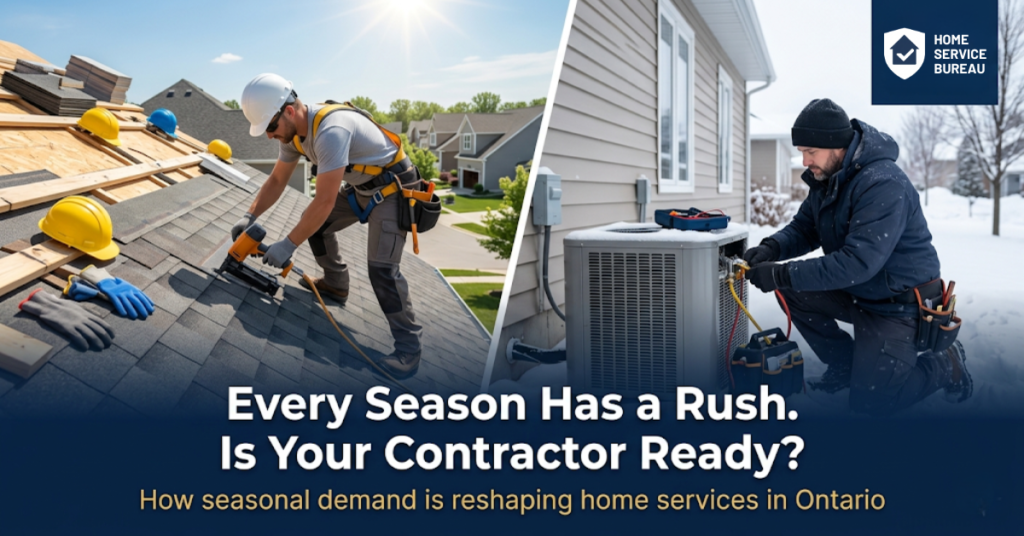 seasonal home service demand Ontario
