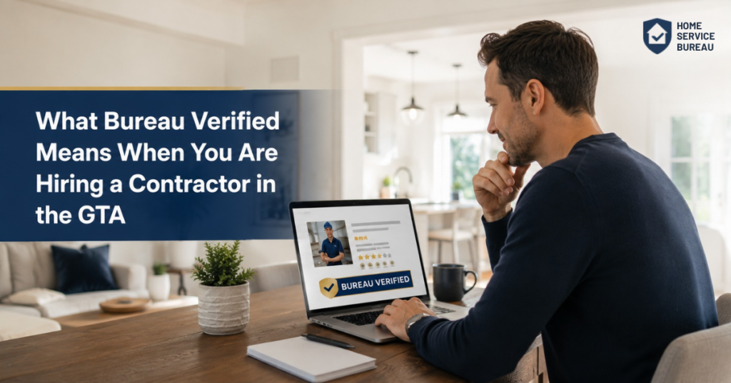 Bureau Verified contractor GTA homeowner
