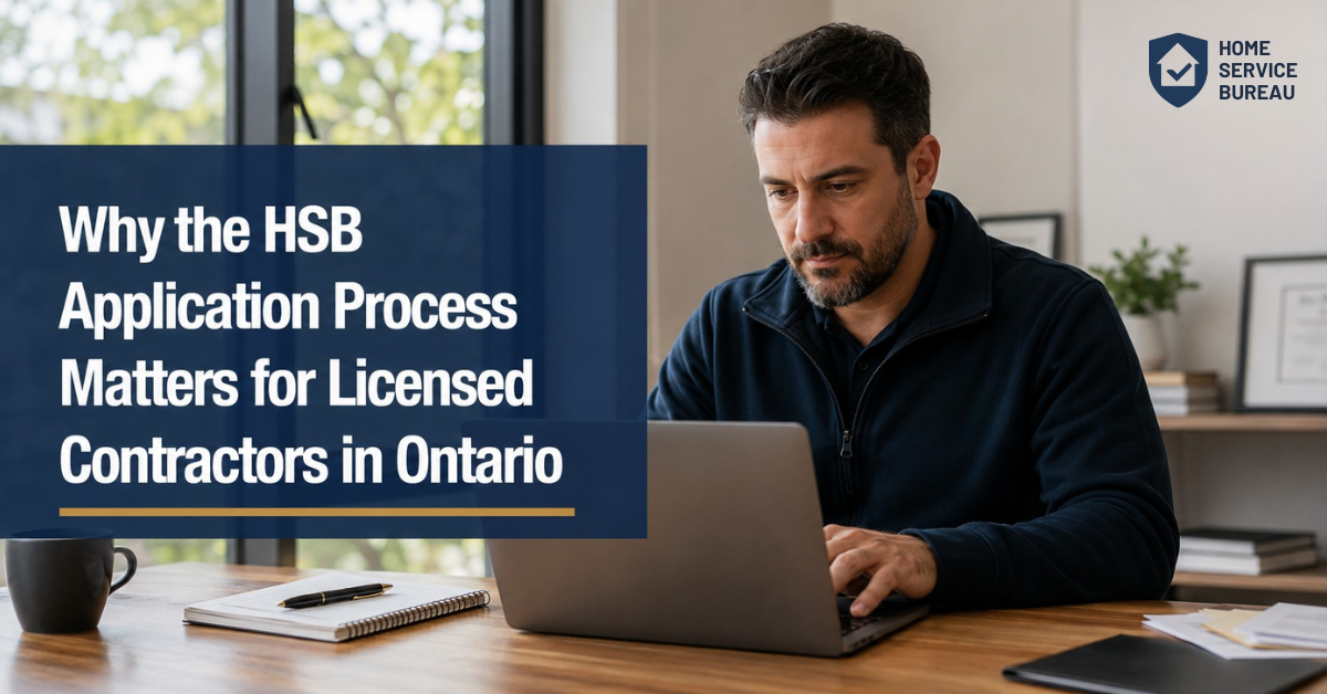 licensed contractors in Ontario HSB application process