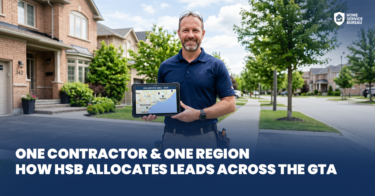 one contractor per area GTA