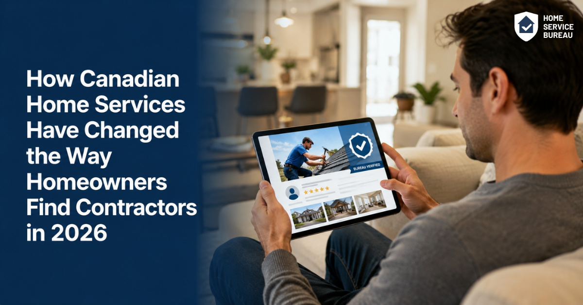 Canadian home services homeowner contractor search 2026