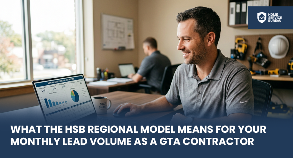 HSB regional model contractor lead volume GTA