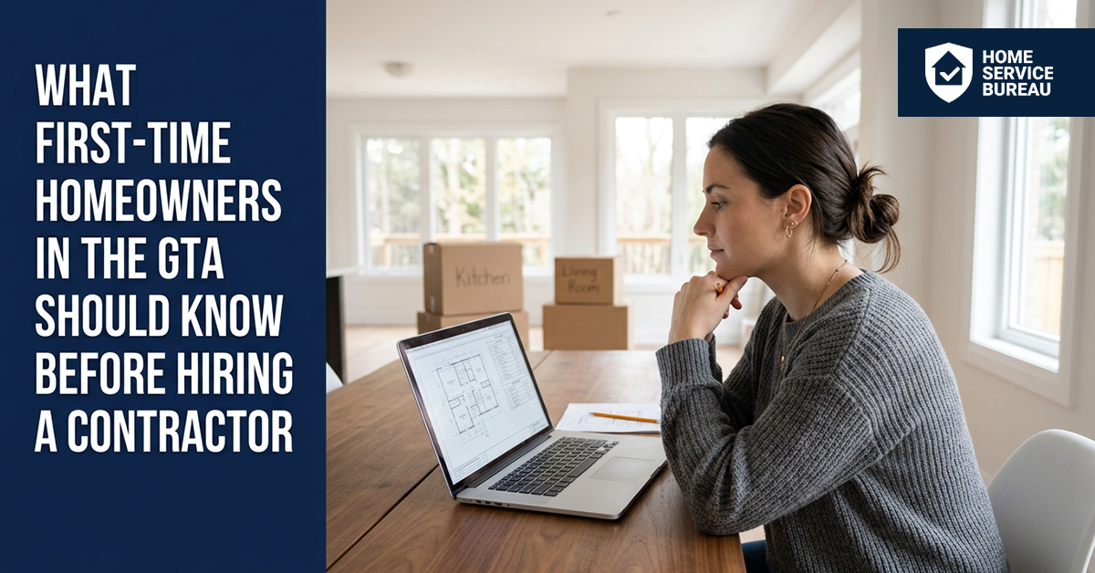 first-time homeowners GTA contractor hiring guide