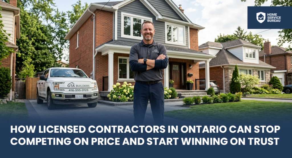licensed contractors in Ontario compete on trust