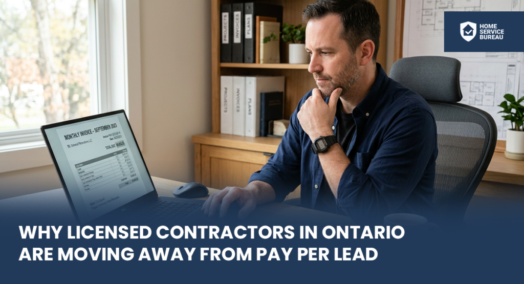 licensed contractors in Ontario replace pay per lead