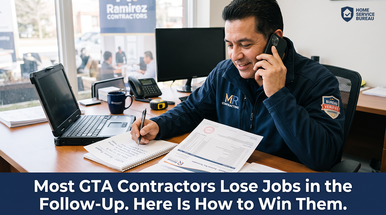 GTA contractors estimate follow-up process