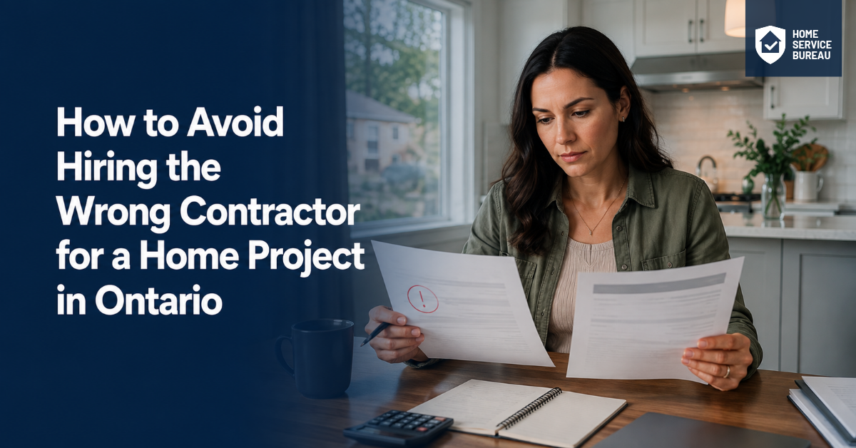 avoid wrong contractor hire Ontario