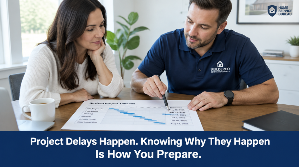 Canadian home services project timeline delays homeowner