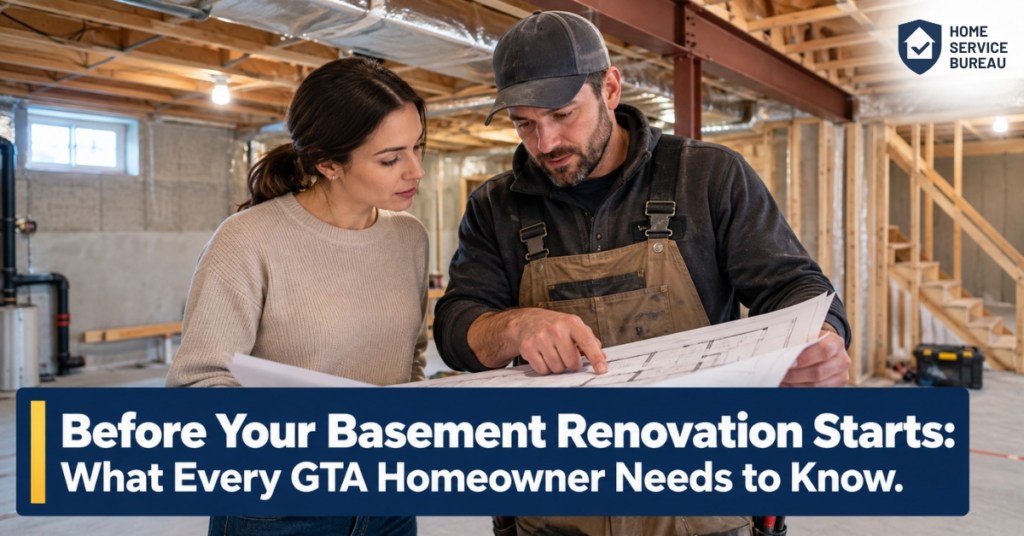 GTA homeowner basement renovation guide