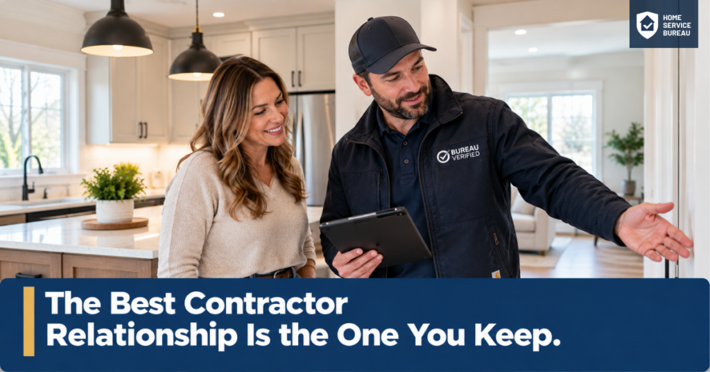 long-term contractor relationship Ontario homeowner